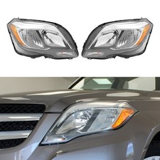 Headlight For 2013-2015 Mercedes Benz Glk350 Glk250halogen Headlamps Pair Set