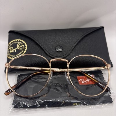 Ray-Ban Optical RX 3637V new round rose gold 3094 Eyeglasses 53-21-140