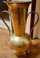 Antica Grande Anfora Porta ombrelli in Ottone