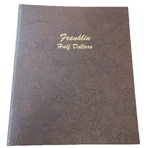 1948-1963 Franklin Silver Half Dollar Complete Set-35 Coins In Dansco Album.