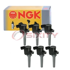 NGK 49175 U5060-6 Ignition Coil for ZZB1-18-100 XS2Z-12029-AA UF406T UF406 cm