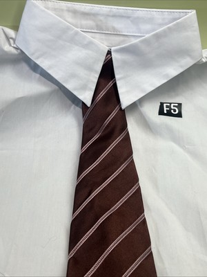 B C B G Maxazria 100% Imported Silk Tie Brown/ Pink Striped Long 59  X  3.75 