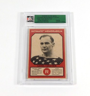 2005-06 In The Game Lionel Conacher Ultimate Memorabilia Series One 8/09 Slabbed
