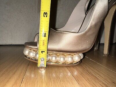 nicholas kirkwood 36 Pearl Platform Open Toe Beige High nicholas kirkwood 36 Pearl Platform Open Toe Beige High