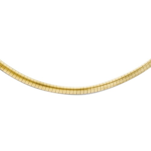 Real 10K Yellow Gold Reversible Omega 
