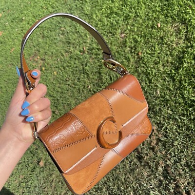 Chloe small c double carry bag Patchwork Shoulder Bag | eBay