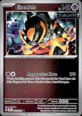 Pokemon Stellarkrone Eisenfels #071 Reverse Holo Rare