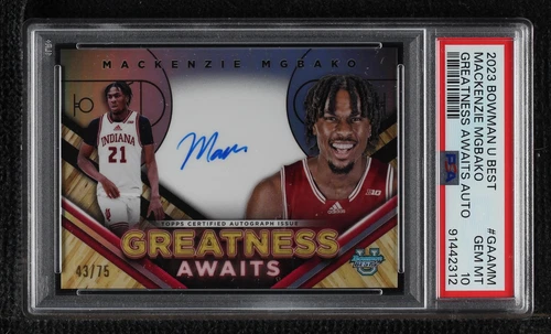 2023-24 Bowman University Best - Mackenzie Mgbako #GAA-MM