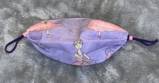 Teen Size Fabric Washable Reversible Face Mask Purple Pink Ballerina Dance 