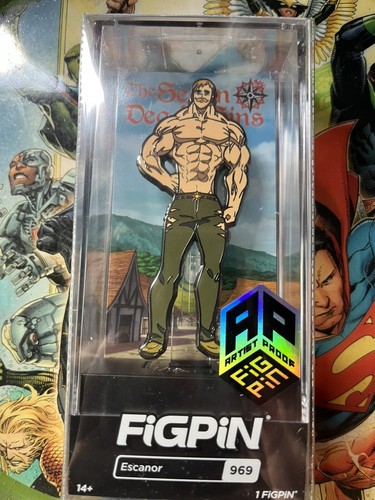 Pin coleccionable FiGPiN The Seven Deadly Sins Escanor #969 aplicación de prueba de artista - Imagen 2 de 2