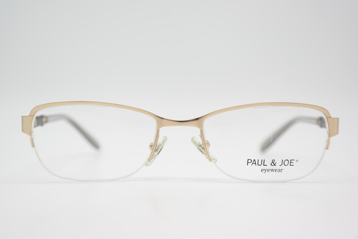 Brille PAUL JOE ROSY 14 Gold Grau Halbrand Brillengestell