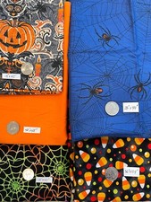 Halloween Theme Quilting Fabrics- 100 Cotton-Over 10 Yards