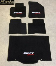 Autoteppich Fußmatten Kofferraum Set für Suzuki Swift Sport AZ ab2017- weiss rot