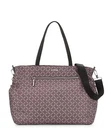 Milly Minis $365 Gray/Pink Printed Diaper Bag NEW WITH TAGS