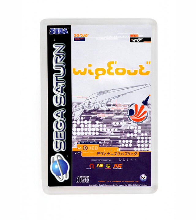Wipeout Sega Saturn Fridge Magnet Iman Nevera