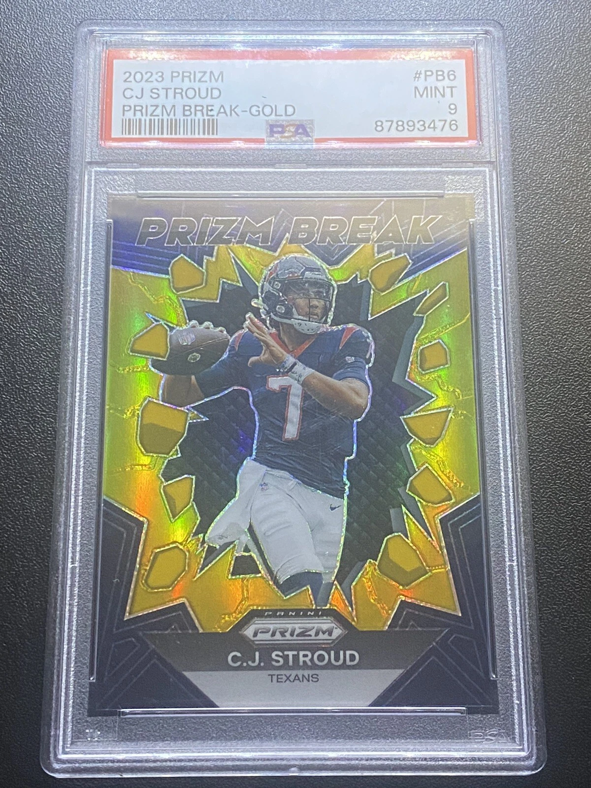 CJ Stroud Panini Prizm Prizm Break #PB6 Gold