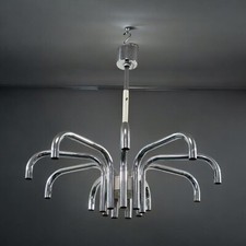 Angelo Brotto Esperia Luci Lampadario 19 Luci Design Modernariato