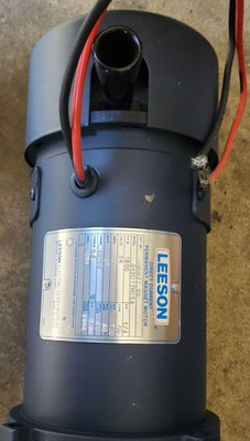 Powerful LEESON ELECTRIC MOTOR, 1/4hp, DC 24 Volt, 5/8'' shaft. Part # C42D17NC5A