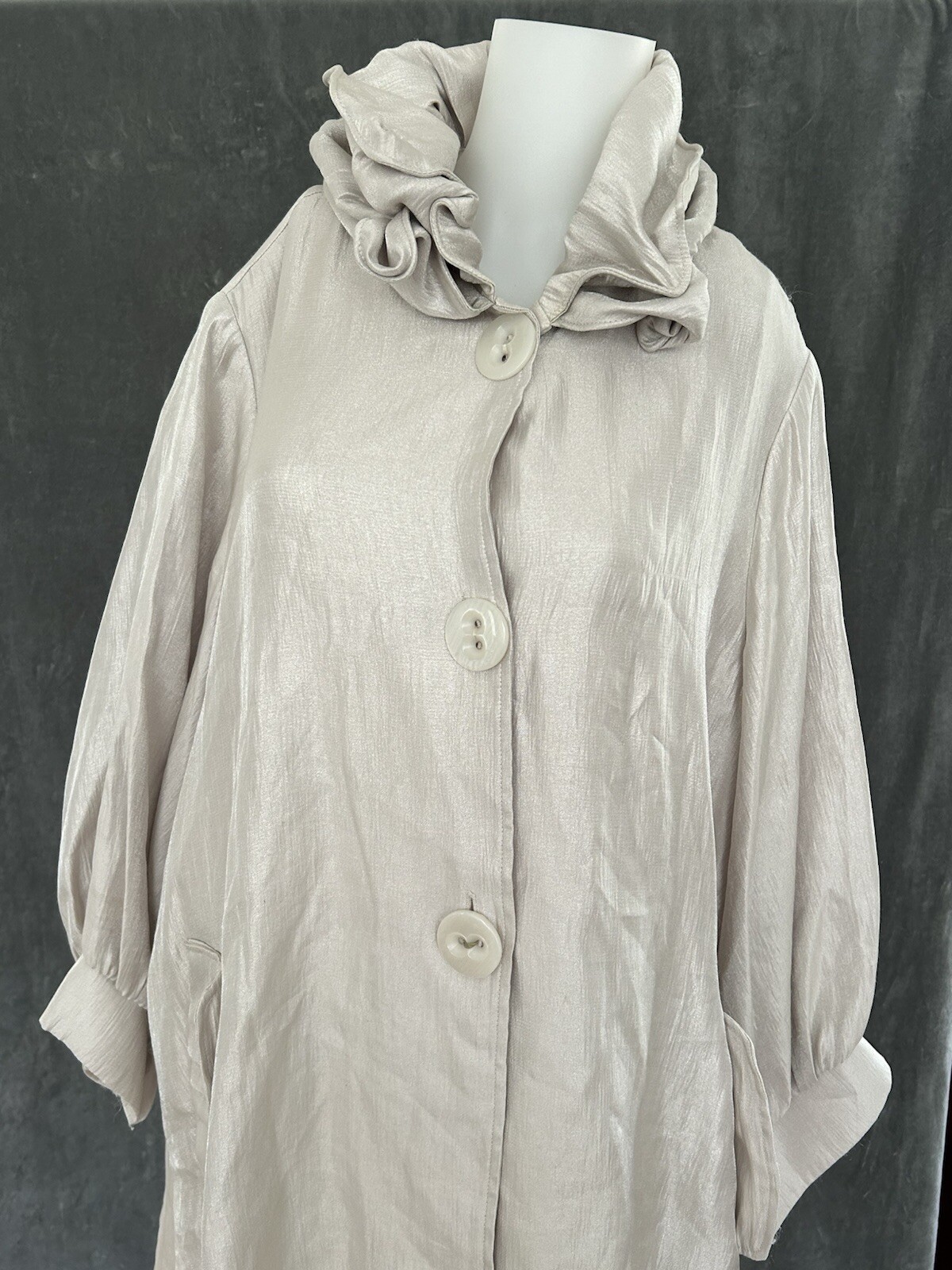 IC Collection Swing Jacket Structured Wire Collar… - image 7