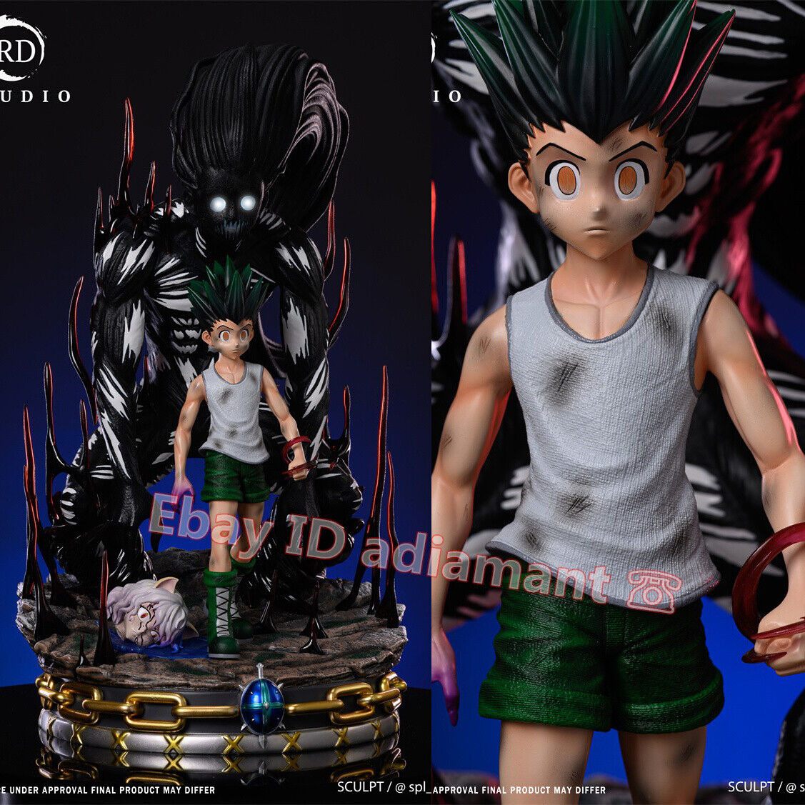 RD Studio GON FREECSS Hunter X Hunter 1/4 Resin GK Statue Limited Figure  Model