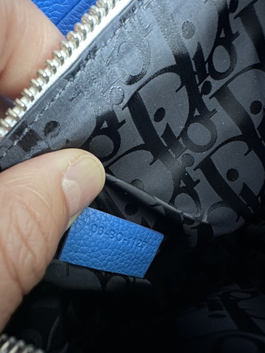Dior x Daniel Arsham Gradient Blue Men's Saddle Bag Rare Find