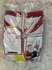 pottery barn holiday heritage santa organic pajama Size 14