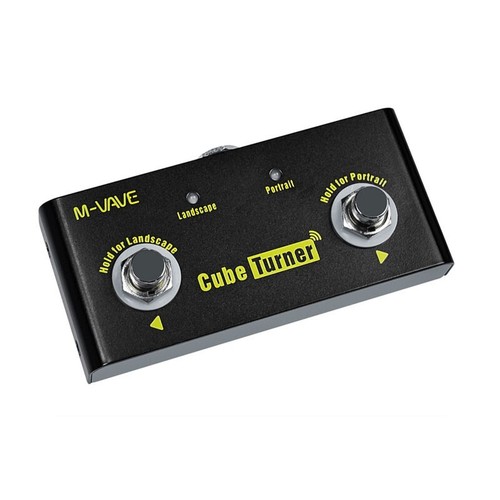 M-VAVE Cube Turner Black Bluetooth Page Turner for iPad iPhone Android Tablet PC - 第 1/1 張圖片