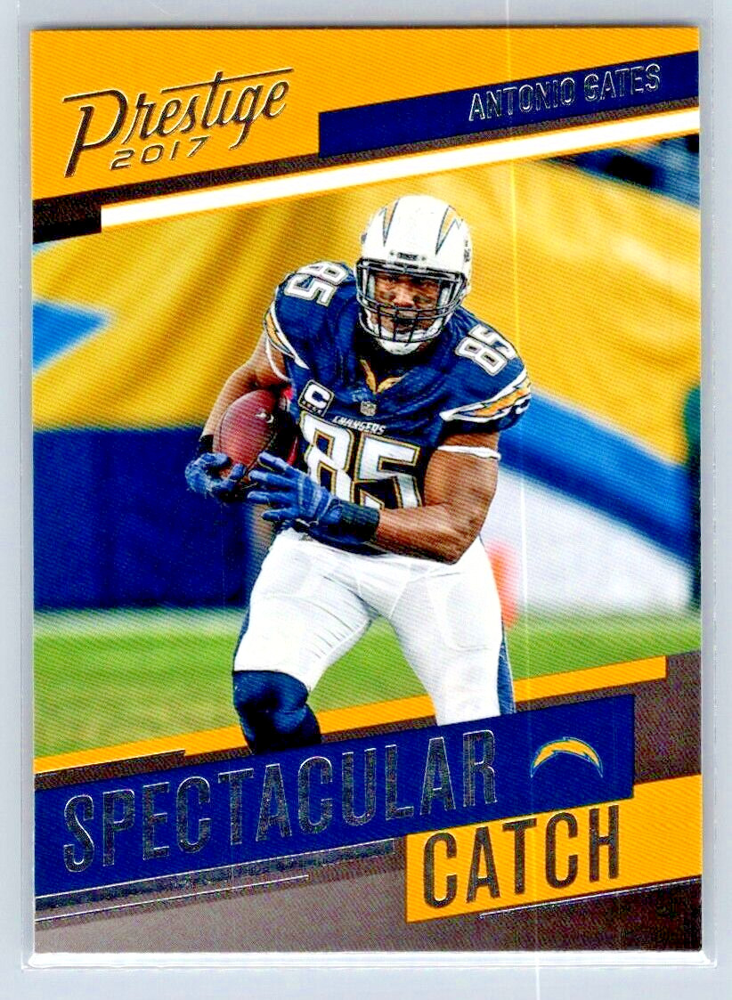 2017 Prestige - Antonio Gates - Los Angeles Chargers - Spectacular Catch - #21