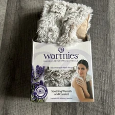 Warmies: Marshmallow Brown Neck Wrap NEW Heatable Lavender Scented Spa Therapy
