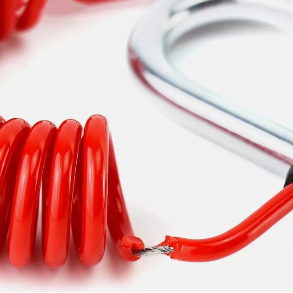 4 Ft Trailer Brake Safety Cable with Coil Design Reliable Towing