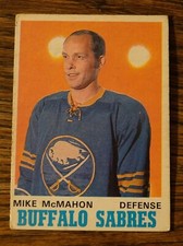 1970-71 OPC #143 MIKE McMAHON VG+ RANGE-LIGHT  CREASE!