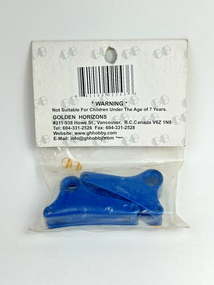 Golden Horizons Blue Aluminum Front Rocker Arms (90T) 02248 Traxxas Revo RC Part - Image 2 of 4