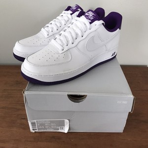Nike Air Force 1 07 Low White Voltage Purple Deadstock CJ1380-100 Size 9  Men's | eBay