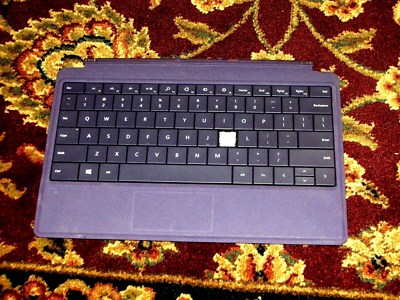 Microsoft Type Cover 2 Keyboard W/ BACKLIGHT 1561 Purple (FOR PARTS)