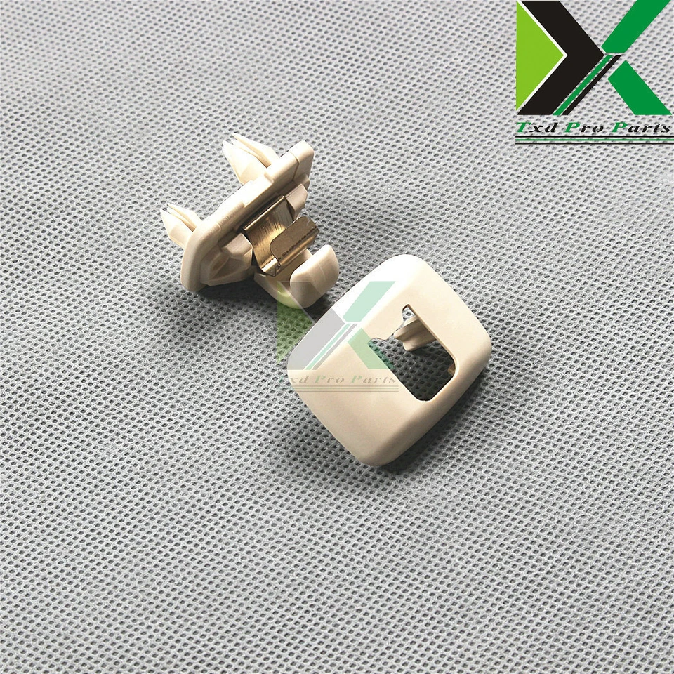 Car Inner Beige Sun Visor Clip For Audi A3 04-16 A4 S4 A5 08-16 Q3 Q5 TT 8E0 857 Foto 3 de 4