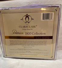 Clara Clark Deluxe Sheet Set  Purple Premier  CAL KING  1800 Collection