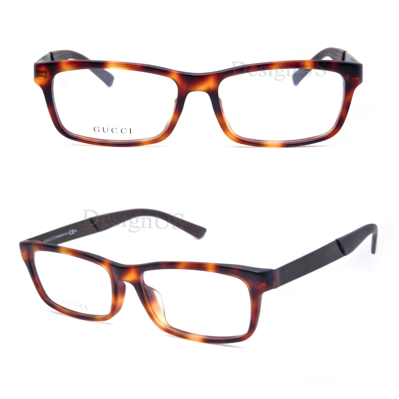 GUCCI GG 1057/F CTF Asian Fit Matte Tortoise 54/16/145 Eyeglasses Italy