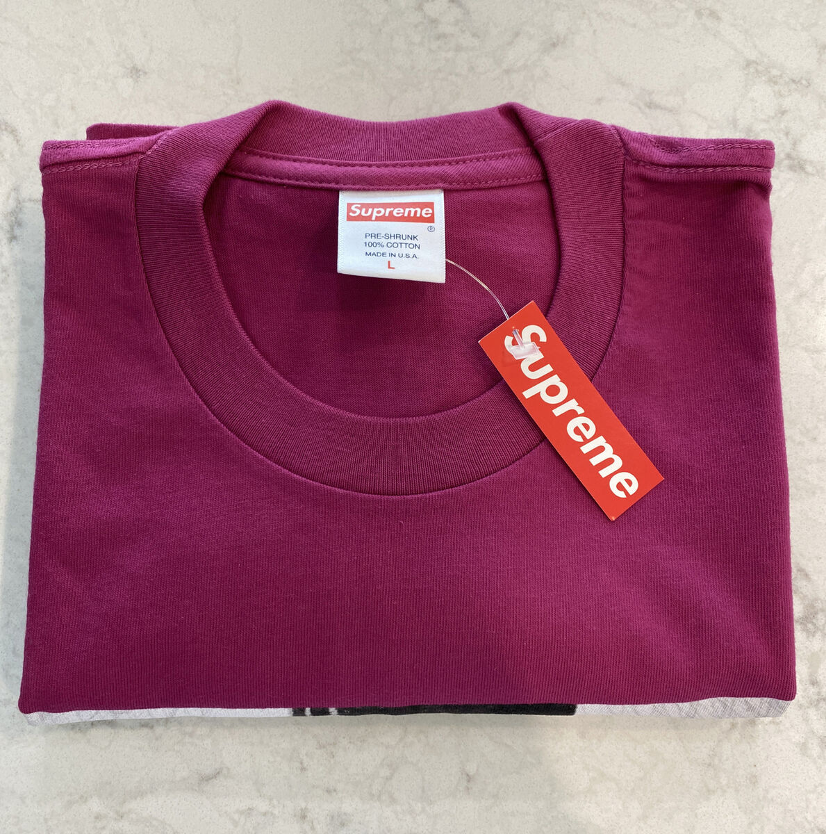 Supreme Sane Smith Bridge Tee FW19 In Large Magenta New Tags Supreme Sane Smith Bridge Tee FW19 In Large Magenta New Tags