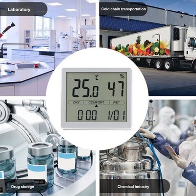 Temperature Humidity Meter High Accuracy Multi Modes Large Screen Multifunct SET