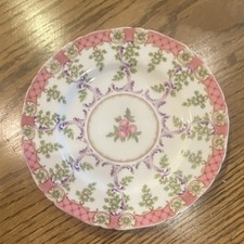 Royal Worcester Cradley około 1768 Kwiatowy talerz porcelanowy 6 cali antyczny angielski