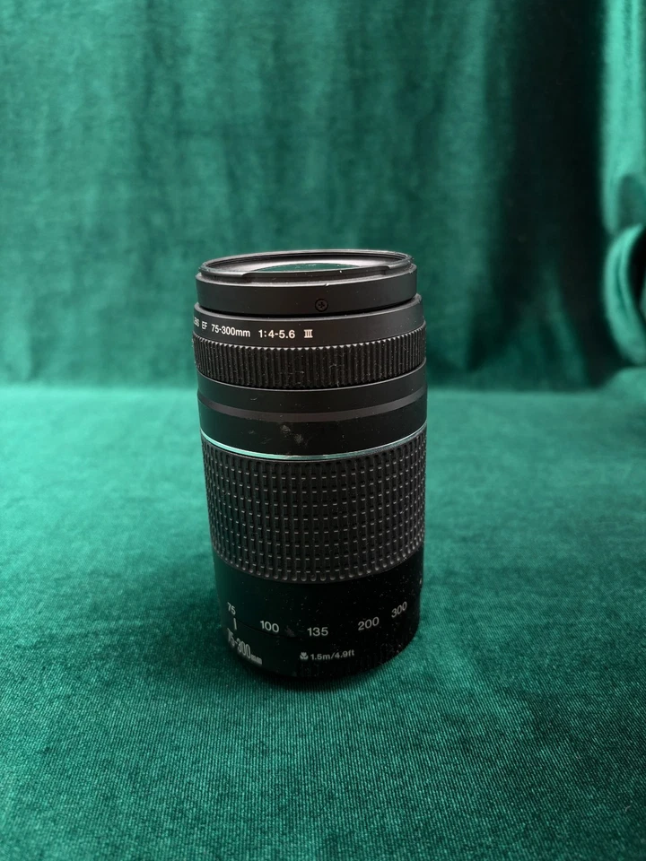 Objectif Canon EF 75-300 mm f/4-5,6 III pour pièces rayées - Photo 3/4