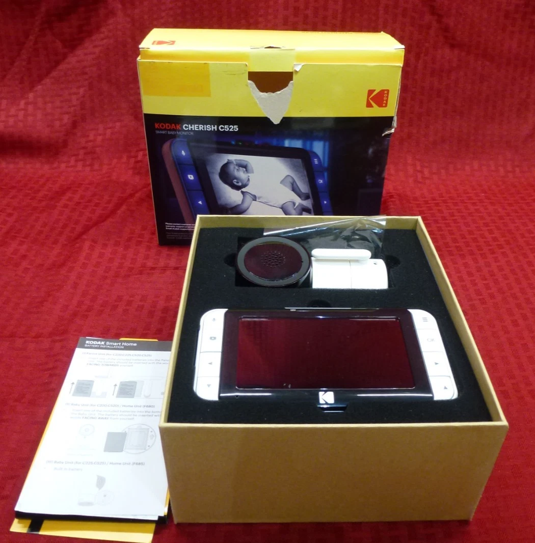 KODAK CHERISH C525 VIDEO BABY MONITOR IN ORIGINAL BOX