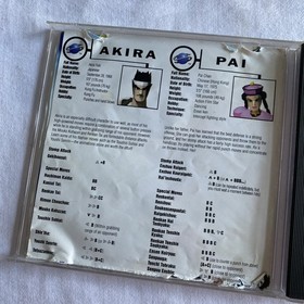 Virtua Fighter Sega Saturn (Jewel Case Version) Case and Manual ONLY Read