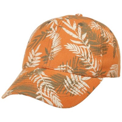 Leaves Basecap 6 Panel geblümt Mehrfarbig Damen Herren Frühling Sommer rost O...