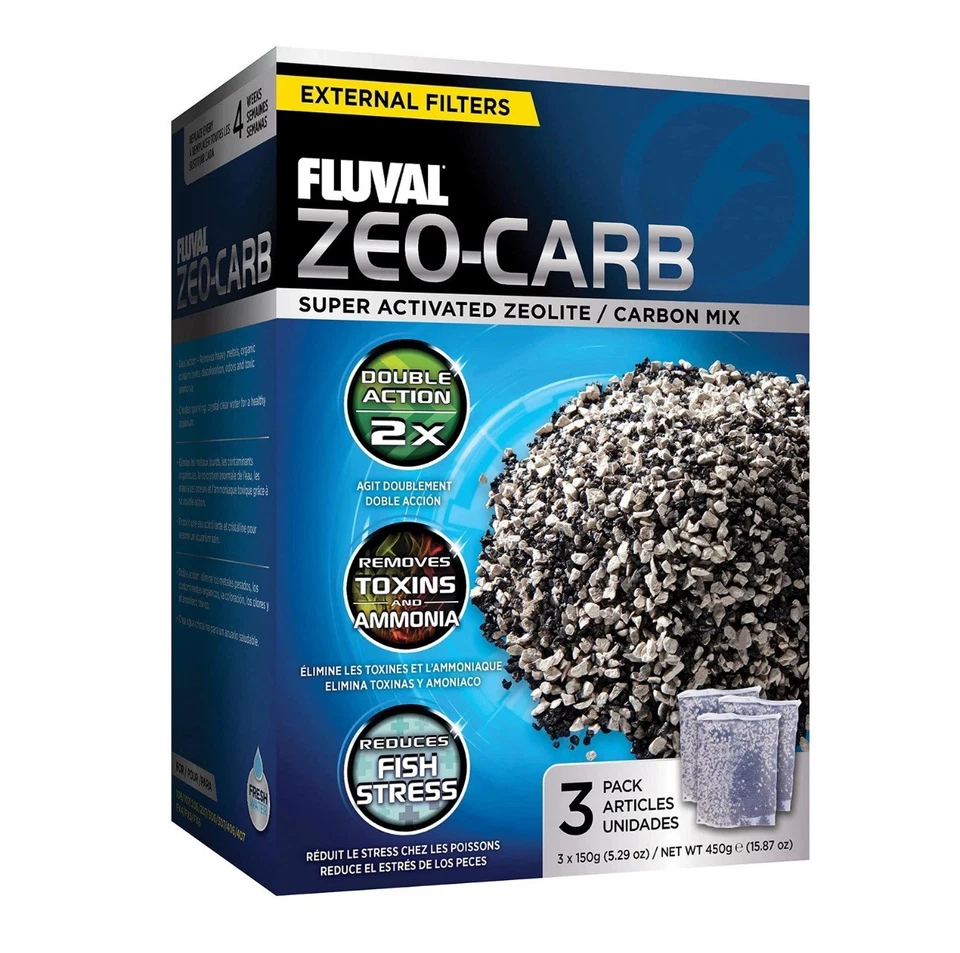 Fluval Zeo-Carb External Chemical Filter Media 3 Pack, 3 x 150G #A1490 - Image 2 of 4