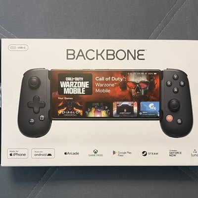 Backbone One USB-C Mobile Controller Black for iPhone Android Low Latency