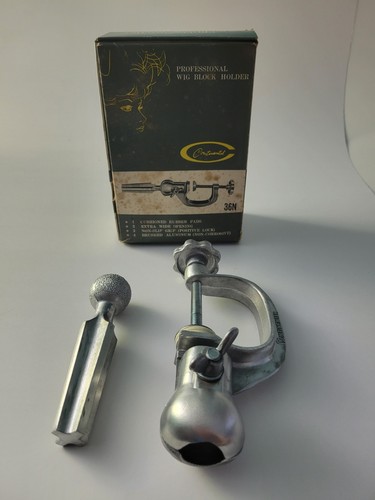 Continental Professional Wig Block Holder With Original Box