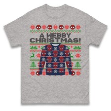 Image of Spiderman Christmas T Shirt, Funny A Webby Christmas Tee, Spidey Xmas Shirt