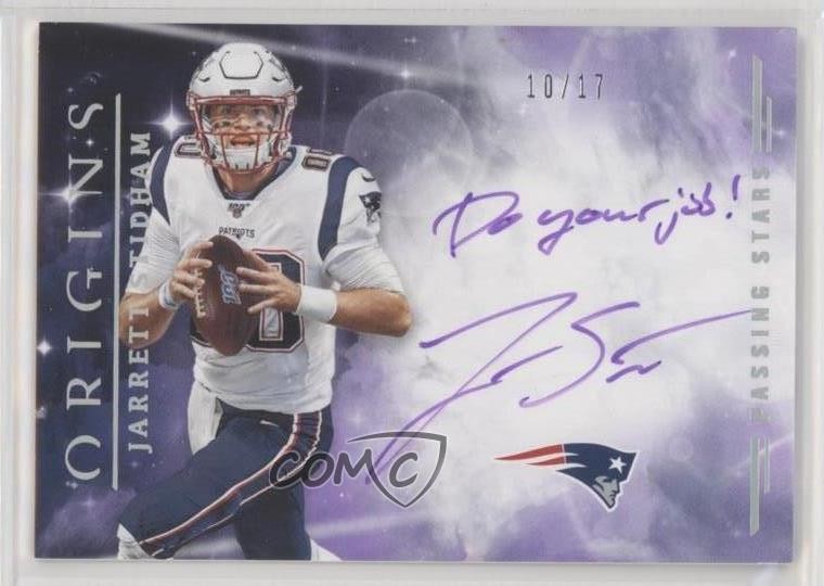 Jarrett Stidham Panini Origins Passing Stars Signatures #PSJS Purple