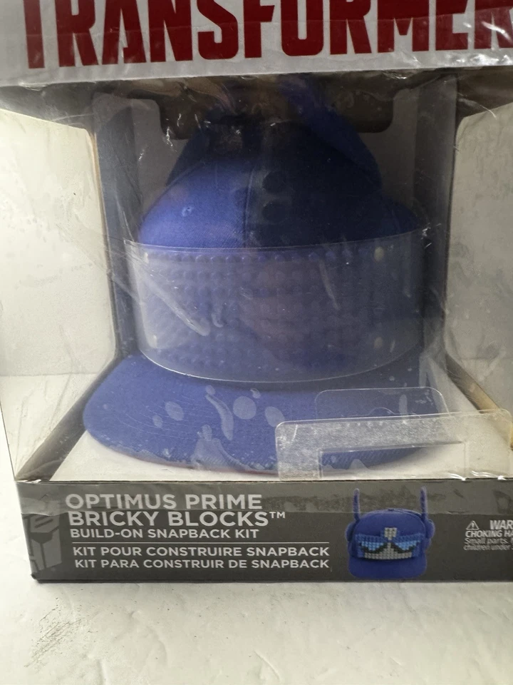 Optimus Prime Bricky Blocks Build-On Snapback Hat w/ 122 Pcs Transformers Hasbro - Image 2 of 4